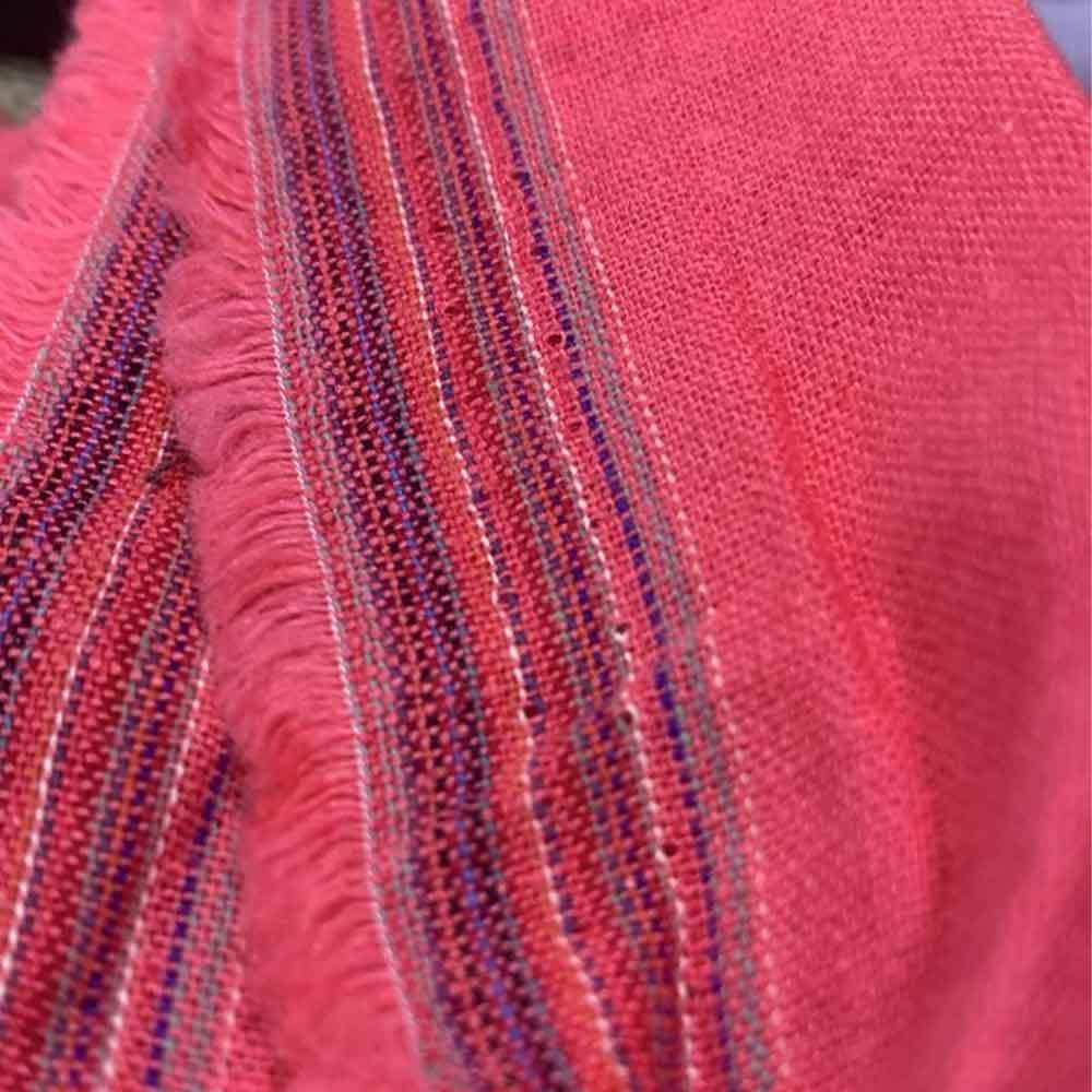 Woven-Linen-Redish-Pink