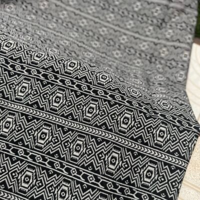 Aztec patterned woven fabric